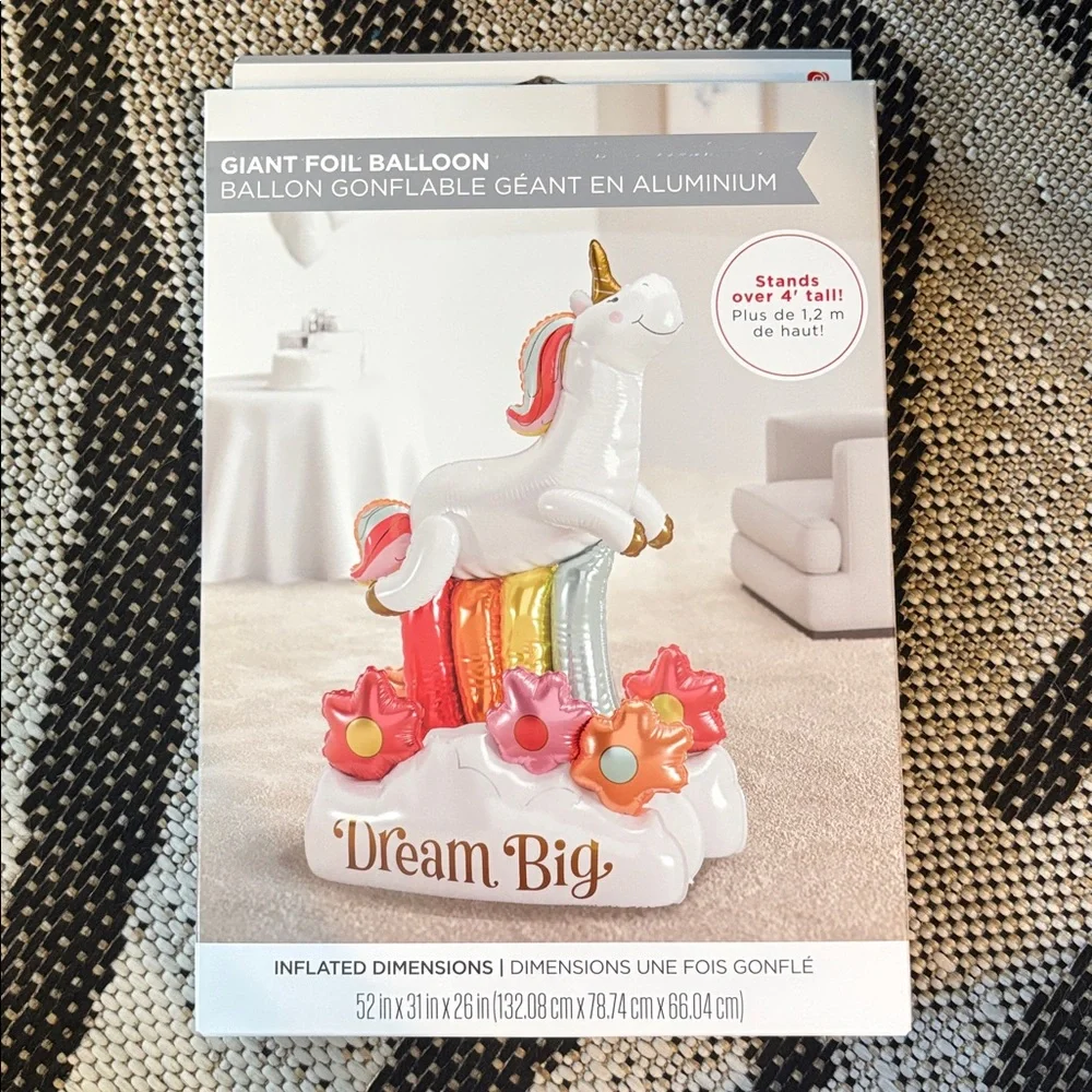🆕American Greetings Giant Foil Unicorn Balloon